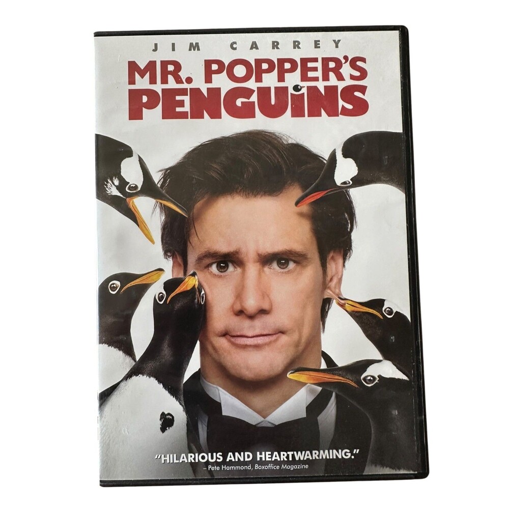 Mr. Poppers Penguins DVD Jim Carrey Family Comedy Movie